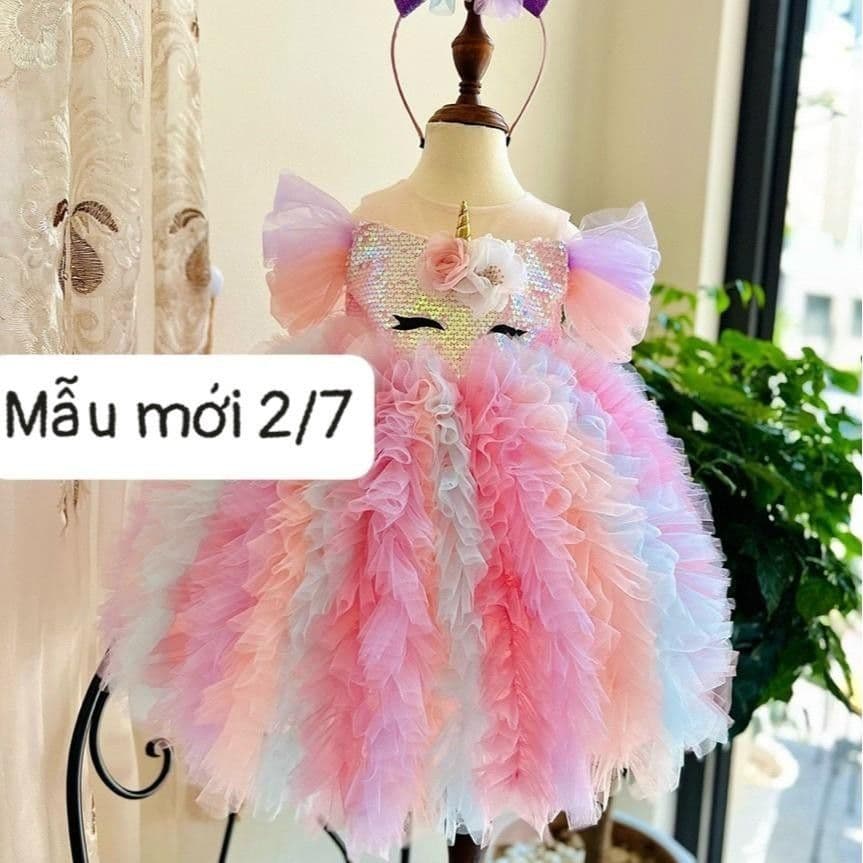Pony Tassel Layered Puffy Dress