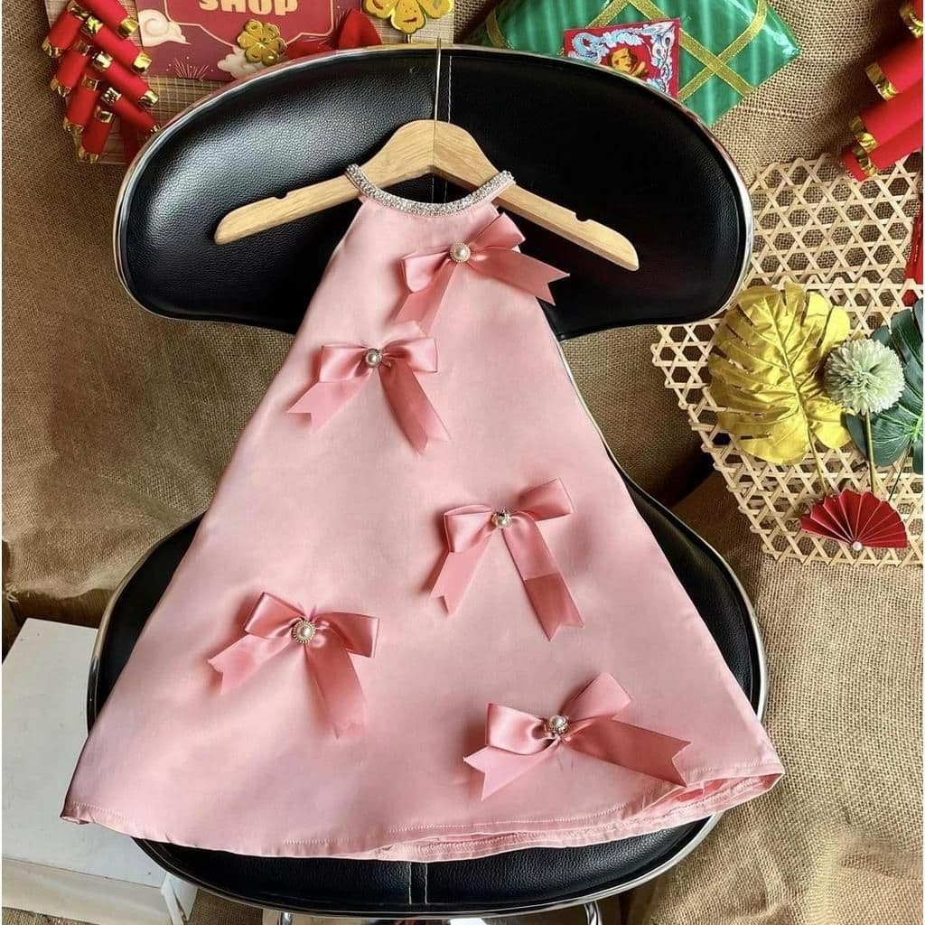 Halter Dress with Bows
