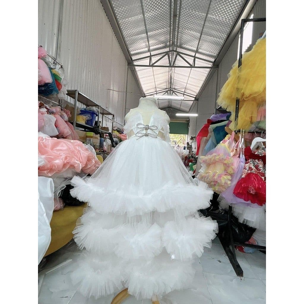 Long 3-Tier Ballet Princess Dress (hair clip)