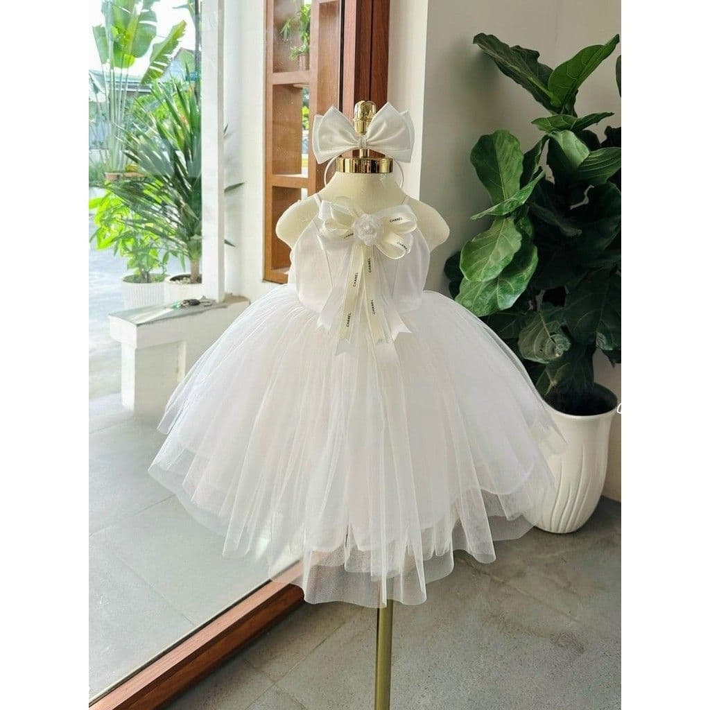 Fairy Strap Dress with Ribbon Hair Clip
